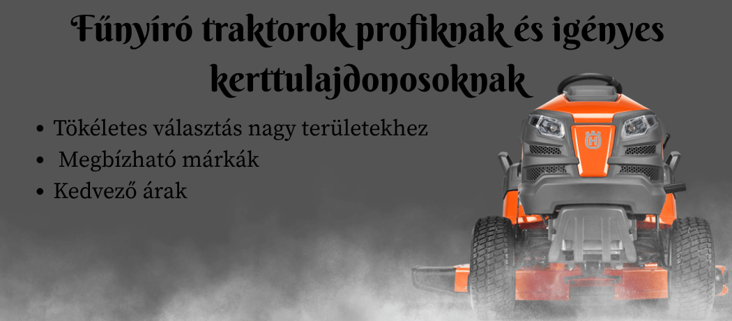 Fűnyíró traktorok profiknak