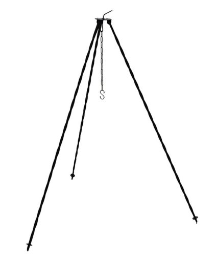 Bográcsállvány fekete festett 120cm