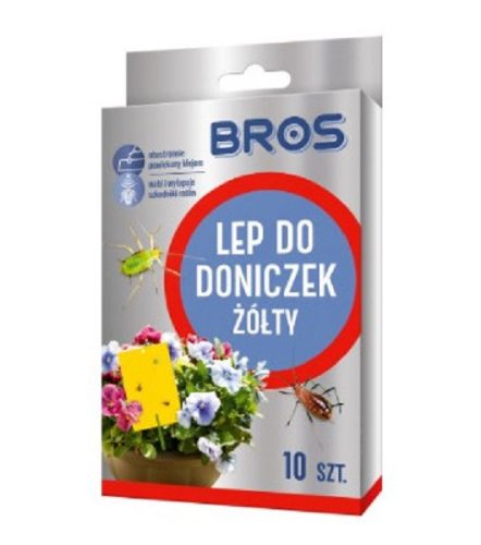 Sárgalap mini virágcseréphez 10 db-os Bros