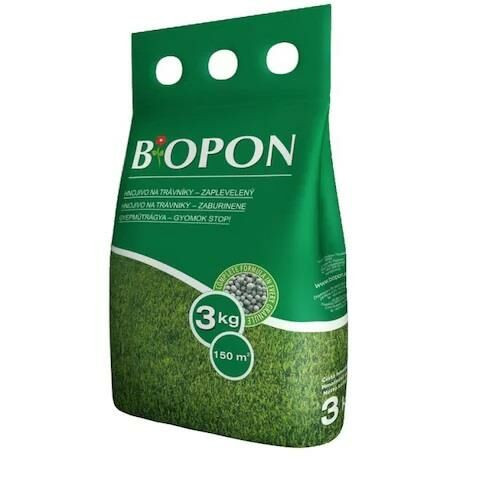 Bros-Biopon gyeptrágya gyomírtós 3kg 150m2