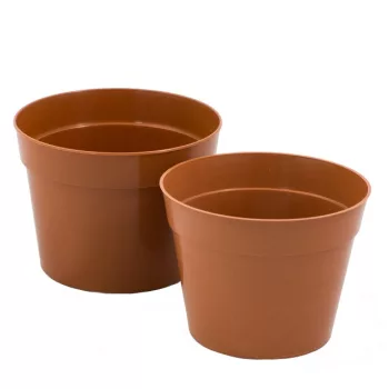 Virágcserép műanyag vastagfalu /Juhász/ 22cm