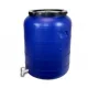 Hordó 200L menetes tető+csap kék