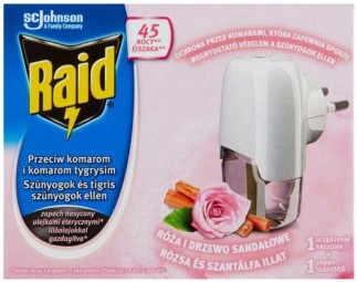 Raid Family szúnyogriasztó készülék+45éj utántöltő