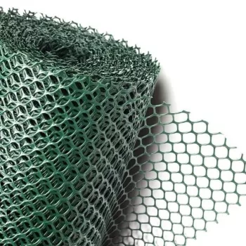 Drótháló csibedrót 1x25m műanyag 20x20mm zöld