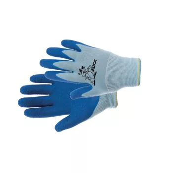 Kesztyű latex CHUNKY kék tenyér 4