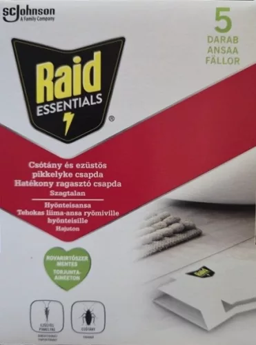 Raid hangyairtó-csótány ezüstpikkelyke csapda