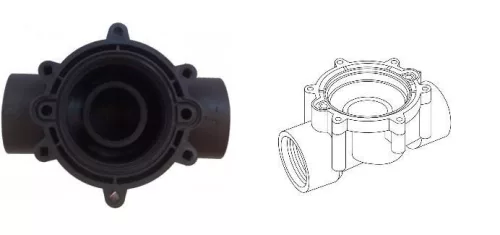 Gardena 24v szelephez szeleptest