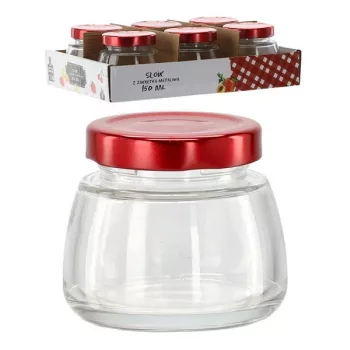 Befőttes üveg 150ml+tető "csonka gúla"