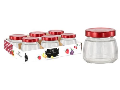 Befőttes üveg "csonka gúla" 100ml+tető