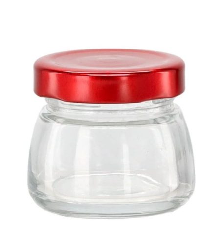 Befőttes üveg "csonka gúla"  75ml+tető