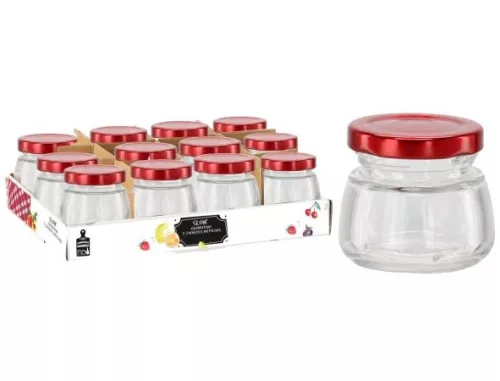 Befőttes üveg   50ml+tető "csonka gúla"