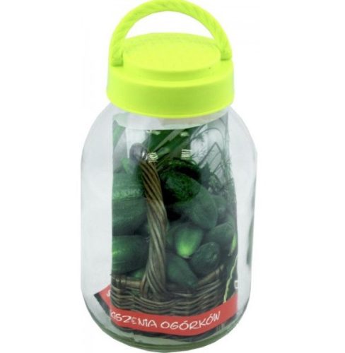Befőttes üveg 3000ml műa.tető+fogantyú csipesszel