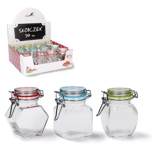 Befőttes üveg   90ml csatos tégely