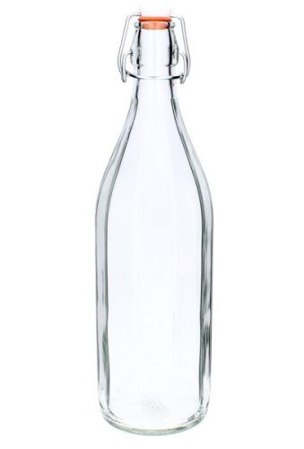 Üveg 1L csatos bordázott
