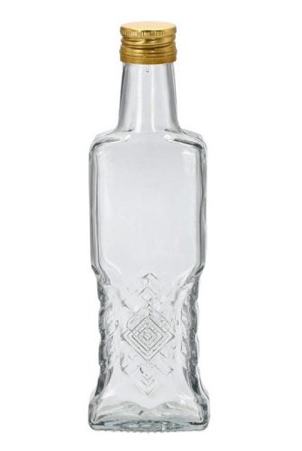 Üveg 0,2L szögletes mintás Ukrainka