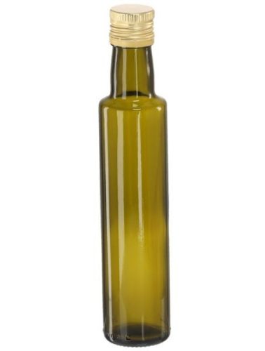 Üveg 0,25L hengeres oliva zöld Dorica