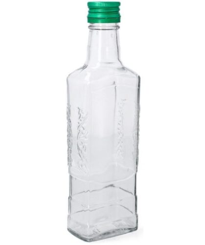 Üveg 0,25L szögletes mintás Moskwa
