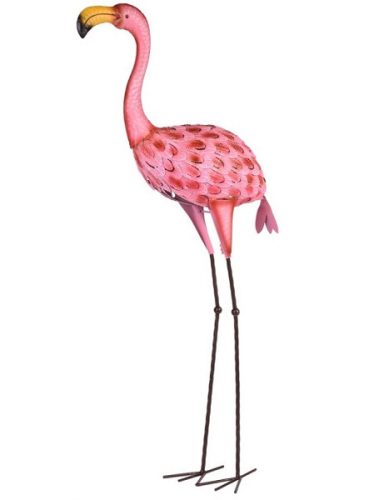 Dekoráció kerti Flamingó 95cm pléh