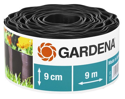 Gardena gyepszegély 9x9m barna
