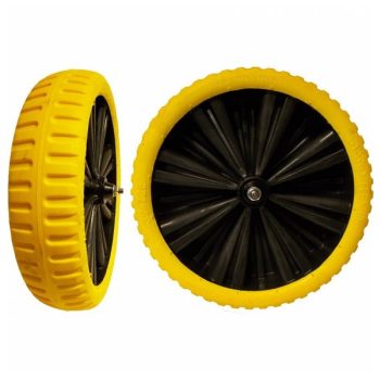 Talicska kerék Limex+tengely  tömör sárga