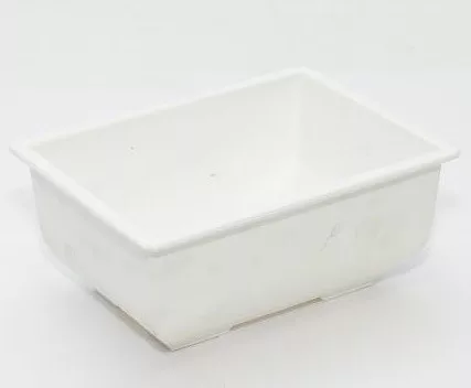 Bonsai tál közepes 10x13,5cm fehér