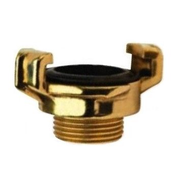 Gyorskapocs /bajonett/ tömlőelem külsőmen. réz 1"