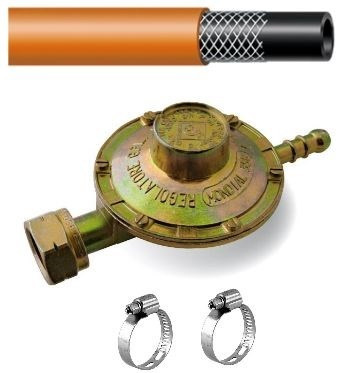 Gáztömlő szett 1m + állítható reduktor
