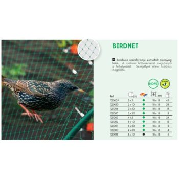 Madárháló 4x50m zöld Agrokisgépcenter.hu Kertészeti szakáruház