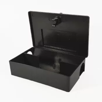 Egéretető doboz fekete PRO + kulcs 12,5x9,5x5cm