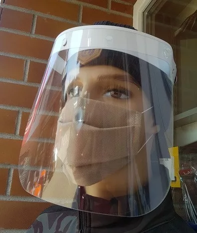 Arcvédő pajzs plexi (higiéniai, állítható)