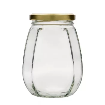 Befőttes üveg  192ml szögletes formájú+tető
