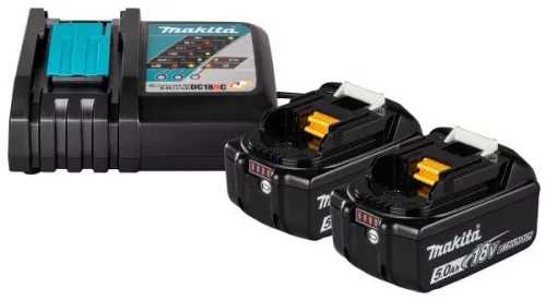 Makita 18V LXT 2x5,0Ah akku+DC18RC töltő készlet