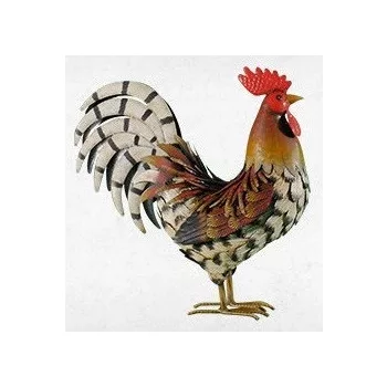 Dekor kakas figura fém színes Nort Harry