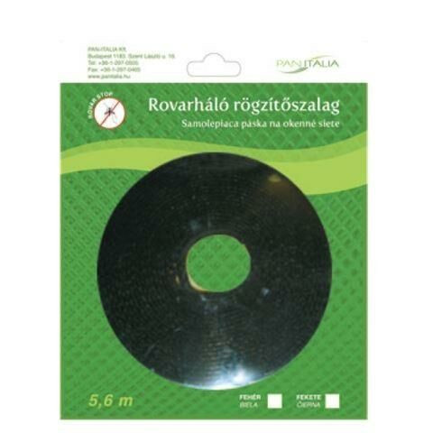Szúnyogháló rögzítő szalag fekete 5,5m
