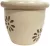 Virágcserép kerámia mintás beige/lila 17,5cm