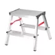 Létra fellépő aluminium 2+2 125kg 2ágú