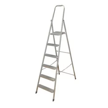 Létra 6 fokos alu. háztartási