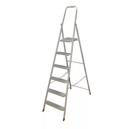 Létra 6 fokos alu. háztartási