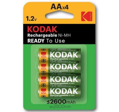 Elem Kodak Akkumulátor ceruza AA 2600 mAh 4db/cs