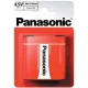 Elem Panasonic Zinc féltartós Lapos Elem 4,5V 3R12