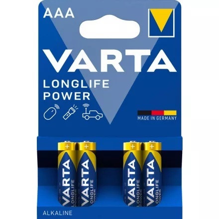 Elem Varta ceruza AAA tartós Longlife Power 4db/cs
