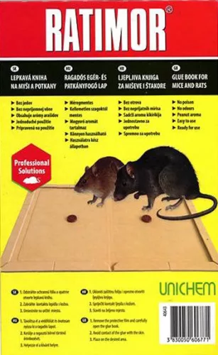 Rágcsálóírtó ragasztós könyv  Ratimorplus
