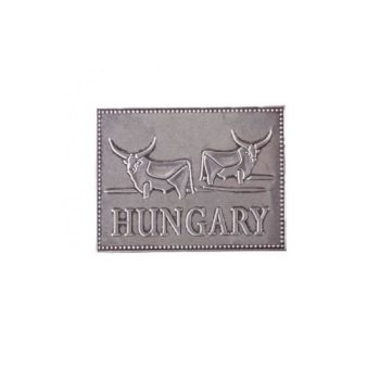 Hűtőmágnes "szürkemarha" ezüst