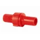 Tömlőösszekötő piros  1/2"-1/2"-1/2"