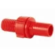 Tömlőösszekötő piros  1/2"-3/4"-1/2"