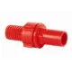 Tömlőösszekötő piros  3/4"-1"-3/4"