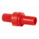 Tömlőösszekötő piros  3/4"-1"-1"