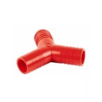 Tömlő vízelosztó Y piros  3/4"-3/4"-3/4"