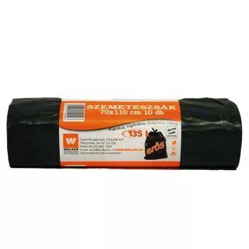 Szemetes zsák 135L 70x110cm 10db/cs