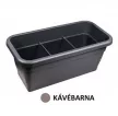 Balkonláda+alj 100cm Top Kávé barna/Teraszláda/